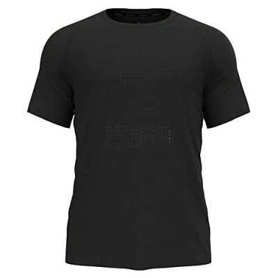 Imagen de Odlo Men&#039;s Essential Print Graphic Running t Shirt, Black, M