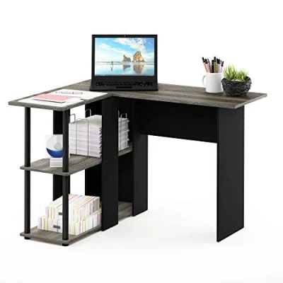 Imagen de Furinno Escritorio Roble francés gris/negro.