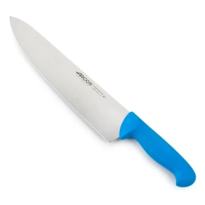 Imagen de Arcos Serie 2900 Cuchillo Cocinero Ancho Hoja de Acero Inoxidable NITRUM 300 mm Mango inyectado en Polipropileno Color azul