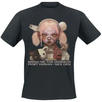 Imagen de Bring Me The Horizon Next Gen Cover Hombre Camiseta Negro M 100% algodón Vorne Bedruckt Regular