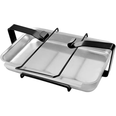 Imagen de onlyfire Recipiente de Aluminio y Soporte/Bandeja recolección Grasa Sartén Goteo para la Parrilla Gas Weber