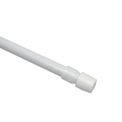 Imagen de GARDINIA Barra para cortinas, Atornillable, 2 piezas, Montaje sin taladro ni tornillos, Ø 8 mm, 45 65 cm, Blanco