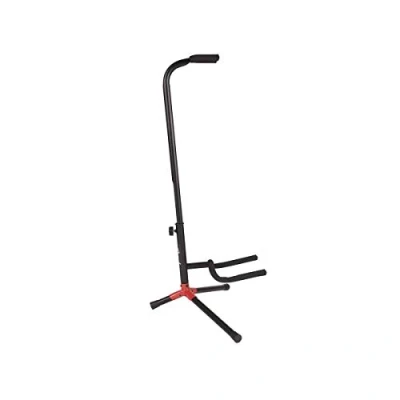 Imagen de Fender 099 1802 000 HN157778 Soporte de guitarra ajustable Negro / Rojo
