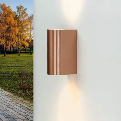 Imagen de Updown Exterior Color Cobre Antiguo GU10 Montura IP44 resistente a la intemperie Lámpara Aplique