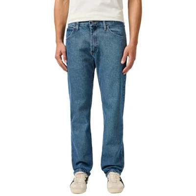 Imagen de Wrangler Classic Pantalones vaqueros para hombre, de algodón, con 5 bolsillos, ajuste regular Azul 36W x 34L