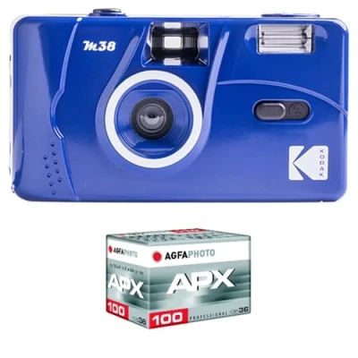 Imagen de KODAK Cámara Recargable M38 35 mm, Color Azul
