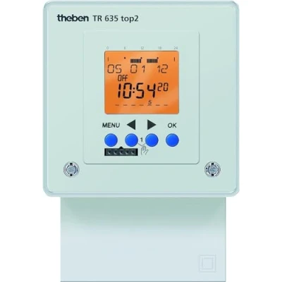 Imagen de Theben 6350100 TR 635 top2 1 Canal Interruptores horarios Digitales Copia de programas Preselección conexión