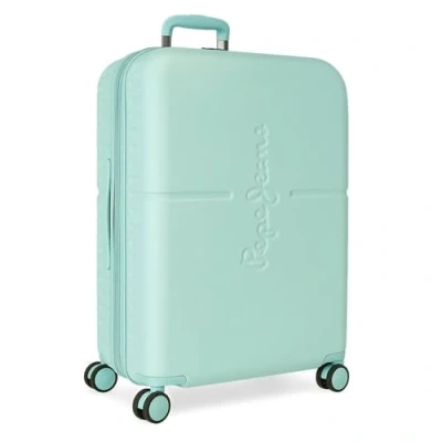 Imagen de Pepe Jeans Highlight Maleta mediana Azul 48x70x28 cms Rígida ABS Cierre TSA integrado 79L 4,32 kgs 4 Ruedas dobles Extensible