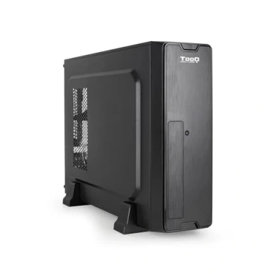 Imagen de TOOQ Caja Slim Micro ATX TQC 3007U3C B, Negra Negro Incluye Fuente