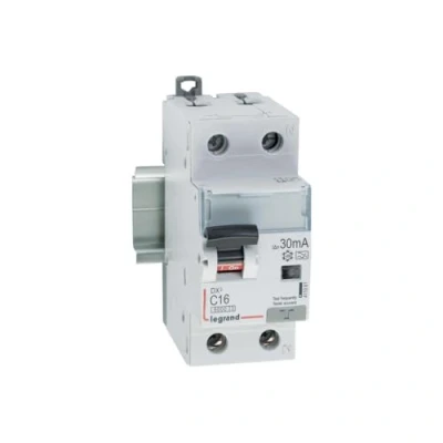Imagen de LEGRAND, DX3 411061 Interruptor FI/LS (16 A, 1P+N, 6 kA, 30 mA, tipo 230 VAC, 2 unidades de división)