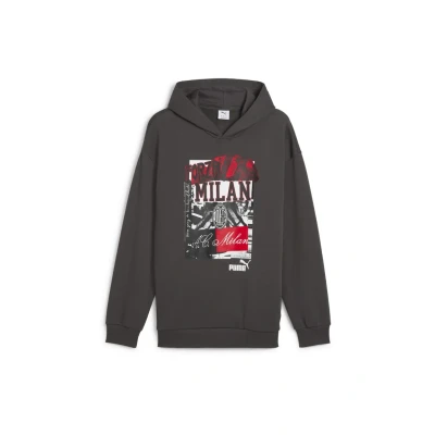 Imagen de Puma AC Milan Jersey con capucha Shadow gray black, Hombre, Talla: Small, black