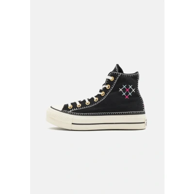 Imagen de Converse Chuck Taylor ALL STAR LIFT Crafted Stitching Platform Zapatillas altas, Mujer, Talla: 37.5, Black/egret/gold Tela