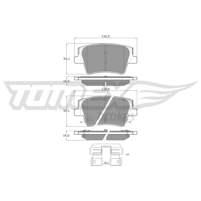 Imagen de Juego de pastillas TOMEX Brakes TX 60 25