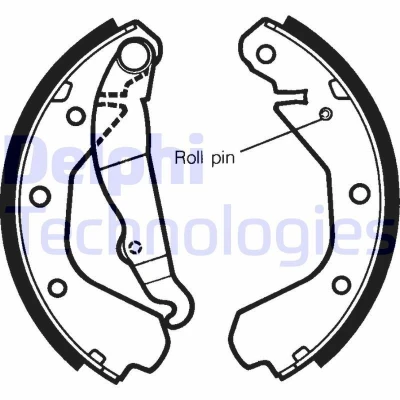 Imagen de DELPHI LS1292 Zapatas de Freno 200 46 OPEL: Kadett E Berlina, CC, Vectra A Berlina