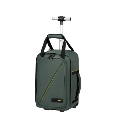 Imagen de American Tourister Take2Cabin Ryanair Bolsa de cabina con ruedas, 40 x 25 20 cm, l, 1,40 kg, mochila equipaje mano, avión, talla S, verde (Dark Forest),