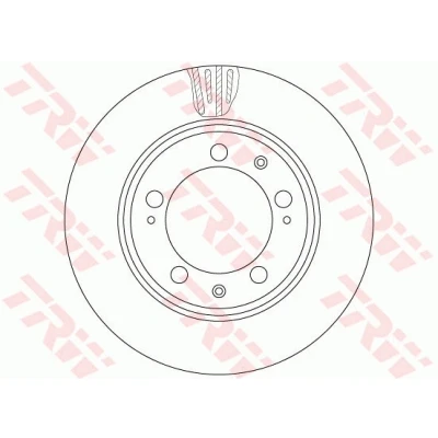 Imagen de TRW DF6484S Disco de freno 297 28 5 136 ventilado barnizado