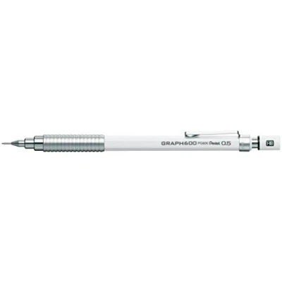 Imagen de Pentel PG605 Graph 600 Portaminas estuche regalo, barril blanco
