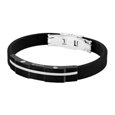 Imagen de LOTUS STYLE Pulsera LS1316 2/2 Men In Black Acero inoxidable 316l 216.00 mm Hombre