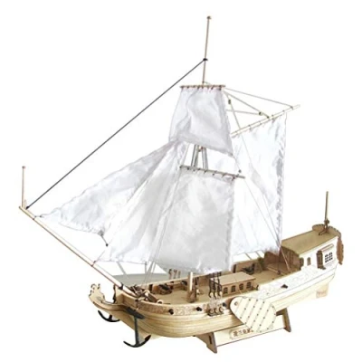 Imagen de BTSEURY kits de modelo barco madera, kit vela madera para el hogar DIY decoración barcos construcción adultos, niños