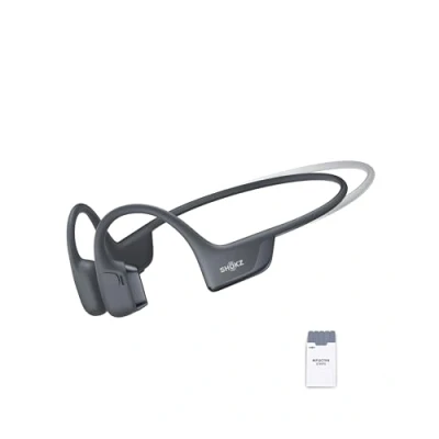 Imagen de SHOKZ OpenRun Pro 2 Mini Auriculares Deportivos de Conducción Ósea, Inalámbricos Bluetooth 5.3, Micrófonos con Cancelación Ruido, Resistente al Agua IP55, 12h Reproducción, Carga Rápida USB C