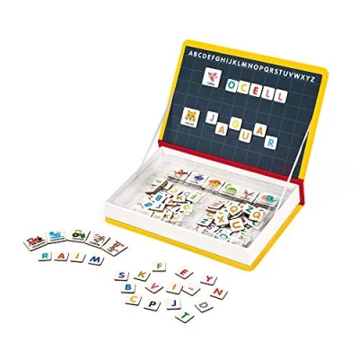 Imagen de Janod Magneti&#039;Book Alfabeto Juego Educativo Magnético de 142 Piezas Versión En Catalán A partir 3 Años, J02722