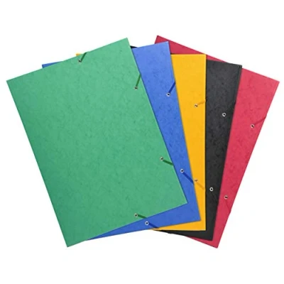 Imagen de Exacompta 59500E Pack de 10 carpetas con goma, A3 32X44CM, multicolor