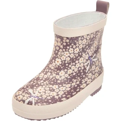 Imagen de Playshoes Flowers Botas de agua para niños, Talla: 26, Lilac Zapatos