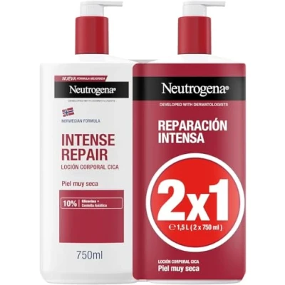 Imagen de Neutrogena Formula Noruega Loción Corporal Reparación Intensa Piel Muy Seca Y Rugosa 2 X750 Ml