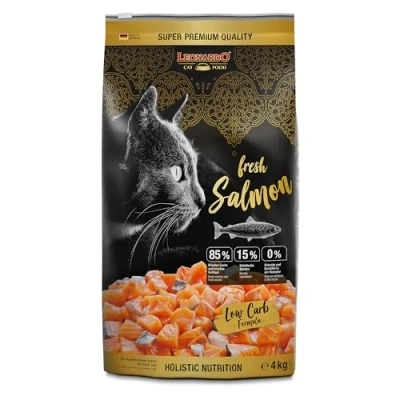 Imagen de Leonardo Fresh Salmon [4 kg] Alimento para Gatos seco con un 85% de Carne Fresca Completo Adultos Todas Las Razas a Partir 1 año Edad