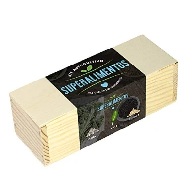 Imagen de Resetea Kit autocultivo Superalimentos Chía, kale y quinoa.