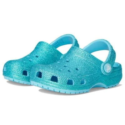 Imagen de Crocs Classic Glitter Clogs, Obstrucción niños Unisex, Vidrio Tintado, 4 Toddler