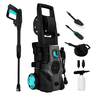 Imagen de Cecotec Hidrolimpiadora de Alta Presión HydroBoost 2000 Car&amp;Garden Pro, W, Hogar, Jardín o Coche, Caudal 450 l/h, 150 Bares Presión, Bomba Aluminio, Radio acción 14m