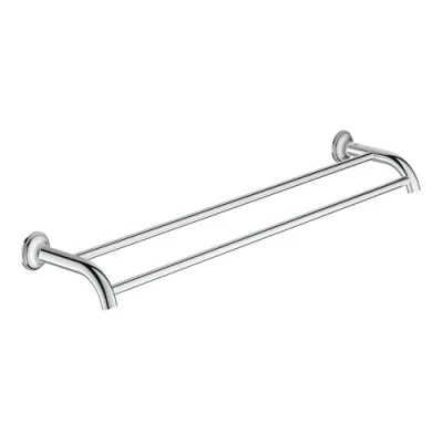 Imagen de Grohe Essentials Authentic doble de toalla plana, 1 pieza, 40654en1, Plateado, 40654001