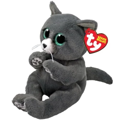 Imagen de TY Binx Russian Blue Cat Beanie Bellies Regular Squishy Baby Soft Plush Toys Collectible Cuddly Stuffed Teddy