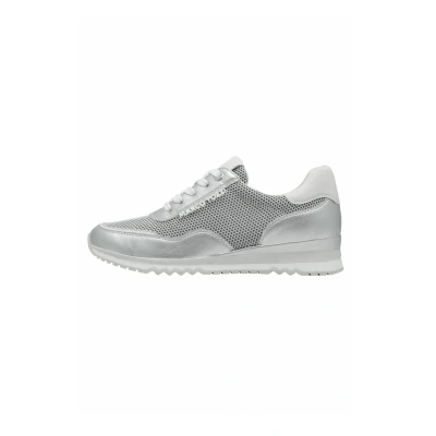 Imagen de MARCO TOZZI Damen Sneaker 2 23731 44, Zapatillas Mujer, Blanco y Plateado, 36 EU