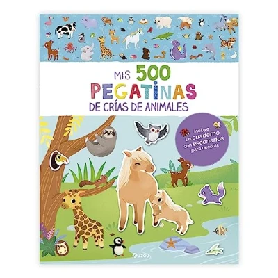 Imagen de Mis 500 pegatinas de crías animales (Mis primeras pegatinas)