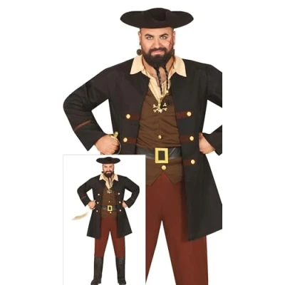 Imagen de FIESTAS GUIRCA Disfraz de Pirata negro para Hombre