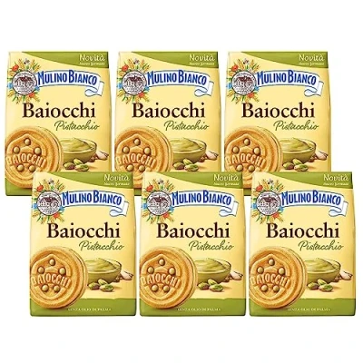 Imagen de MULINO BIANCO Baiocchi galletas rellenas de pistacho 240g (Pistacho, x6)