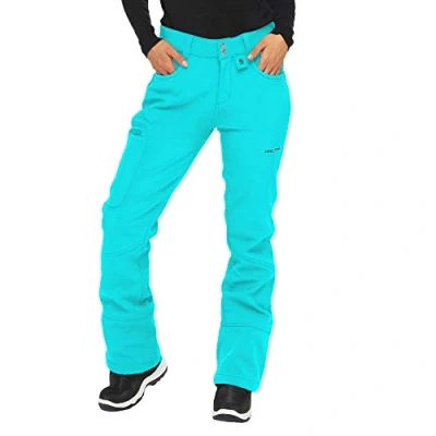 Imagen de ARCTIX Sarah Fleece Lined Softshell Pants Pantalones para Nieve, Mujer, Bluebird, Large (12 14) Short