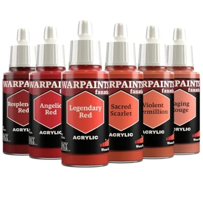 Imagen de The Army Painter, Warpaints Fanatic Flexible Triad: Warm Reds 6 x 18 ml Pinturas Acrilicas, Rojos Cálidos Pintura Miniatura para D&amp;D miniatures &amp; Warhammer Figuras