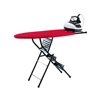 Imagen de JATA HOGAR 848S tabla de planchar plegable y escalera 3 peldaños. Fácil conversión. Altura escalera: 70 cm. Medidas plegada: 36 x 11 146 Reposa Planchas. Gran estabilidad