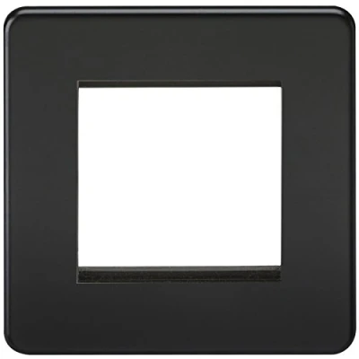 Imagen de Knightsbridge SF2GMB Placa Frontal Modular 2G, Negro/Negro