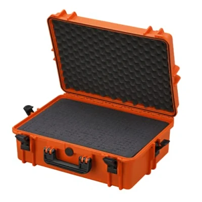 Imagen de TomCase Maleta Impermeable de Exterior 56x43x22 cm con Espuma Trama/Espuma Cubo; Caja Transporte IP67 (Naranja)