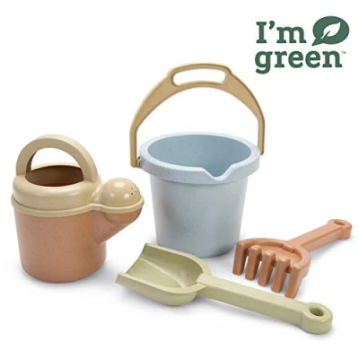 Imagen de Dantoy Bio Toy Bucket and Spade 4 Piece Playset, Eco Conscious Toys made from Sugarcane