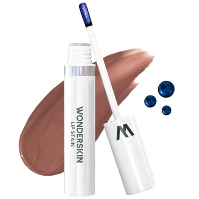 Imagen de Wonderskin Wonder Blading Lip Stain Peel Off Masque Tinte De Labios Marrón Larga Duración, Resistente Al Agua Y A Prueba Transferencia, Acabado Mate, Maquillaje Despegable (Hush Masque)