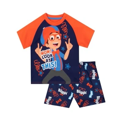 Imagen de Blippi Pijama Pijamas para Niños Niño Verano Multicolor 3 4 Años