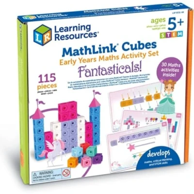 Imagen de Learning Resources Set de actividades matemáticas tempranas : Mundo fantasía, 5+ años