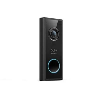 Imagen de eufy Security, Video Timbre Inalámbrico Adicional (Alimentado por batería) con 2K HD, IA en el Dispositivo para detección Humana, Audio bidireccional, utoinstalación Sencilla, Necesita HomeBase 2