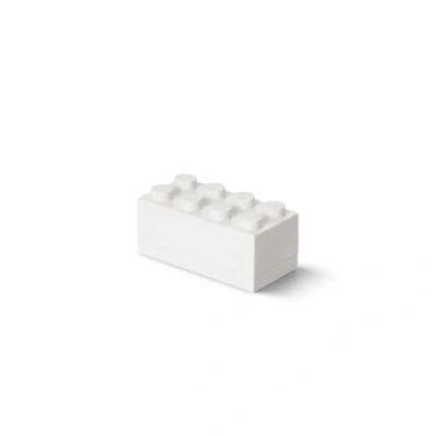 Imagen de LEGO Mini Box 8 Knobs White Versatile Small Storage for Snacks, Jewellery, Hair Accessories, and Souvenirs Safe, Easy to Clean, 46x92x43 mm