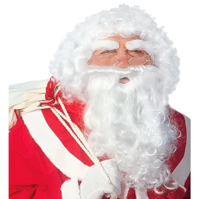Imagen de &quot;DELUXE SANTA CLAUS SET&quot; in box (wig, beard with moustache, eyebrows)